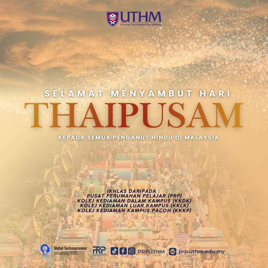 SELAMAT MENYAMBUT HARI THAIPUSAM